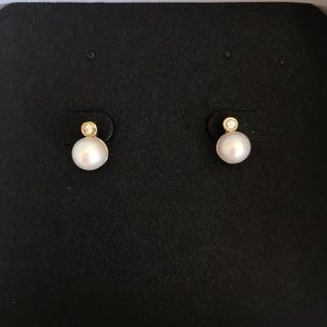 Pearl and Sapphire Studs